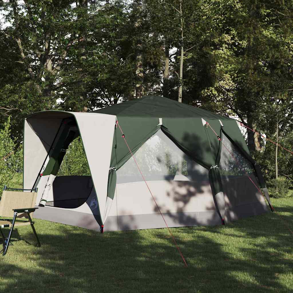 Cabine Tent 7-Persoons met dak Groen 400 x 350 x 212 cm is nu te koop bij PeponiXL, paradijselijk wonen!