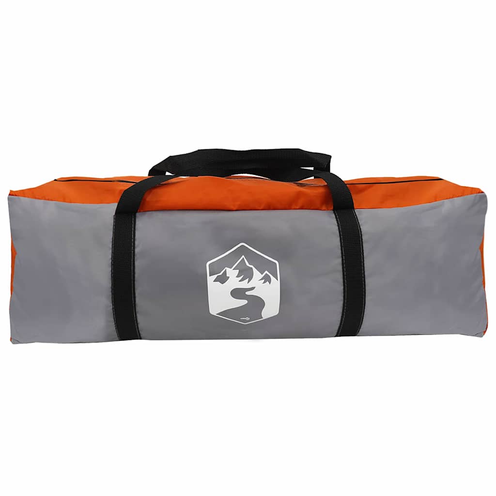 Cabine Tent 7-Persoons Grijs en Oranje 400 x 350 x 212 cm is nu te koop bij PeponiXL, paradijselijk wonen!