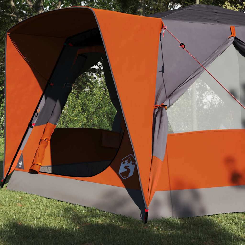Cabine Tent 7-Persoons Grijs en Oranje 400 x 350 x 212 cm is nu te koop bij PeponiXL, paradijselijk wonen!