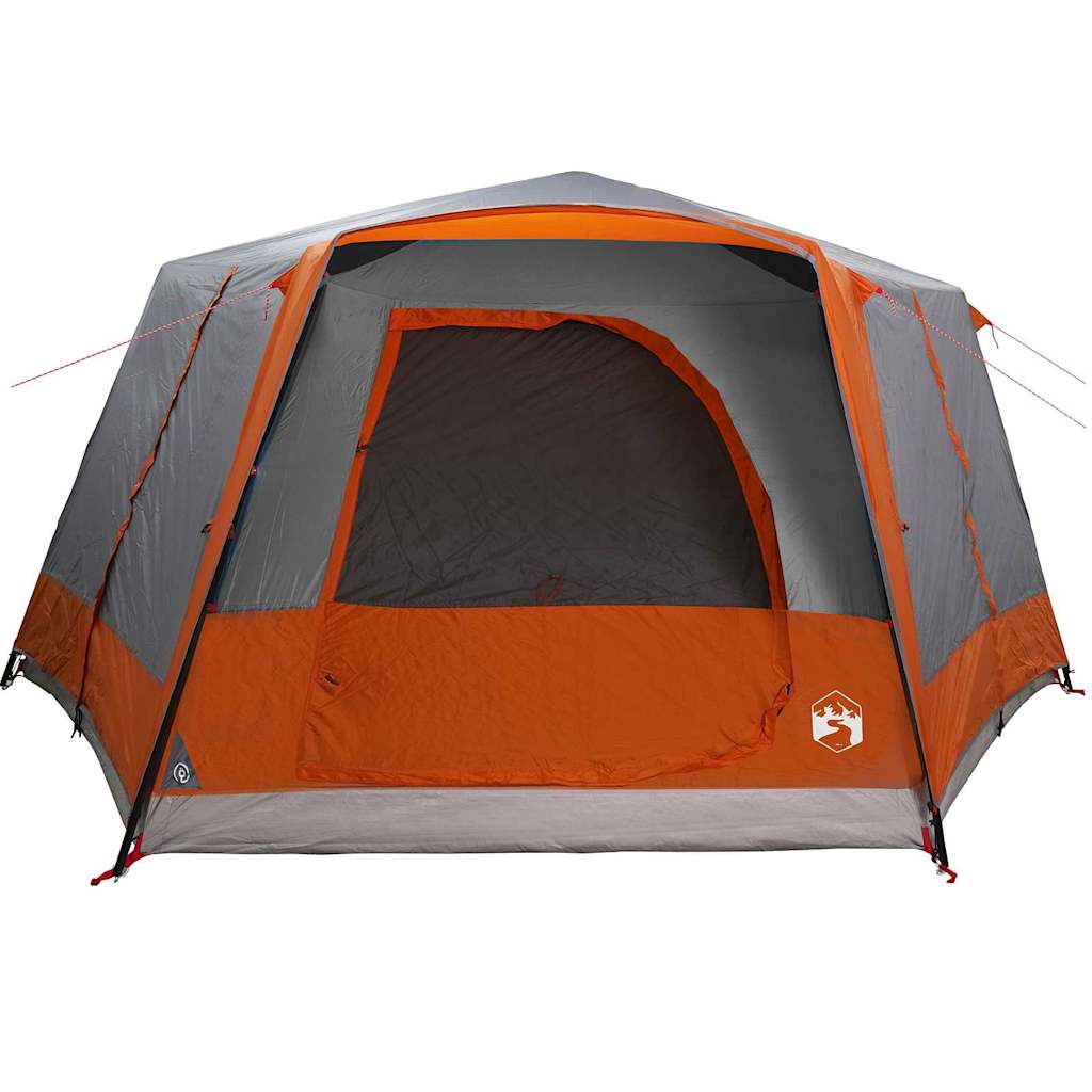 Cabine Tent 7-Persoons Grijs en Oranje 400 x 350 x 212 cm is nu te koop bij PeponiXL, paradijselijk wonen!