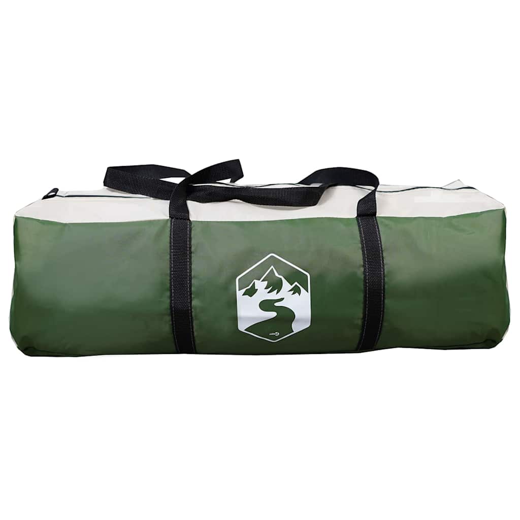 Cabine Tent 5-Persoon met dak Groen en Wit 333 x 317 x 194 cm is nu te koop bij PeponiXL, paradijselijk wonen!