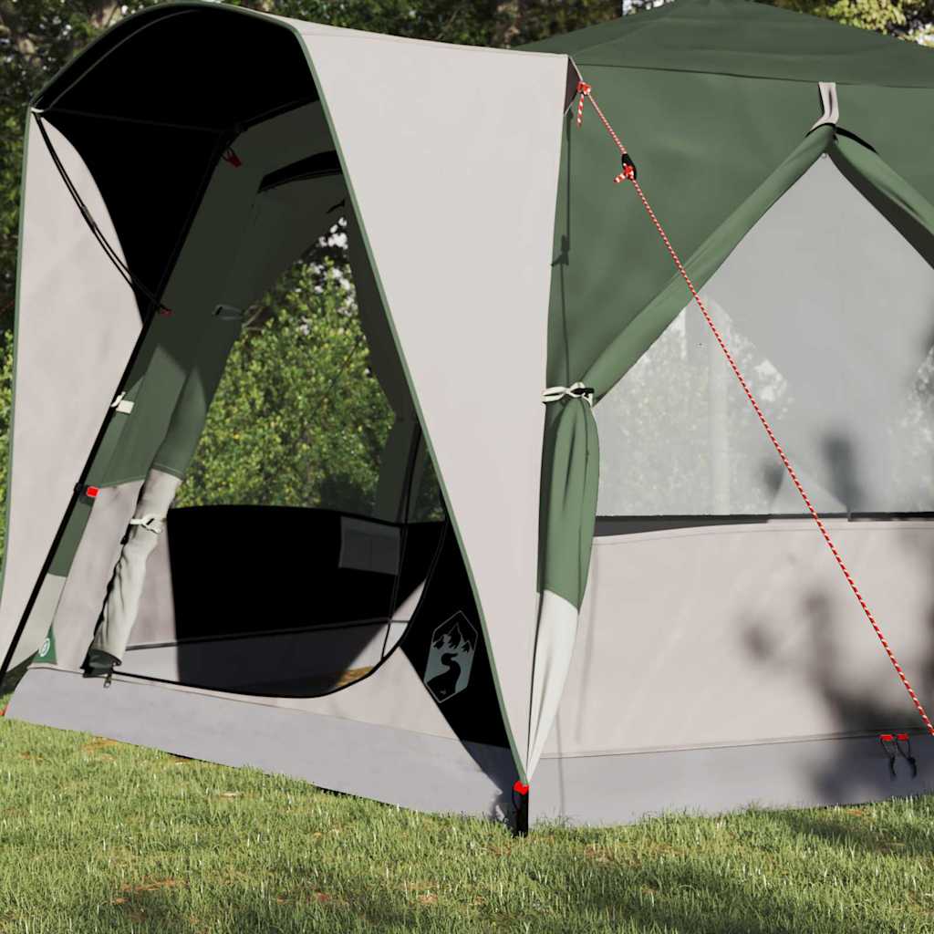 Cabine Tent 5-Persoon met dak Groen en Wit 333 x 317 x 194 cm is nu te koop bij PeponiXL, paradijselijk wonen!