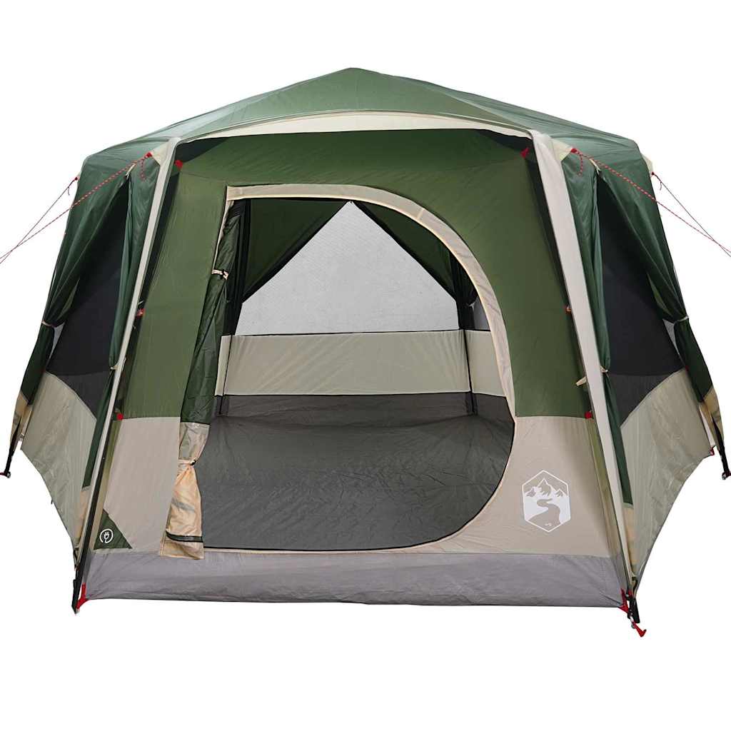 Cabine Tent 5-Persoon met dak Groen en Wit 333 x 317 x 194 cm is nu te koop bij PeponiXL, paradijselijk wonen!