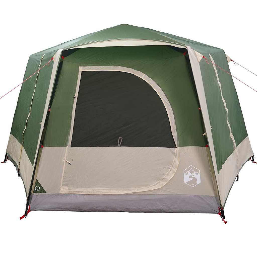 Cabine Tent 5-Persoon met dak Groen en Wit 333 x 317 x 194 cm is nu te koop bij PeponiXL, paradijselijk wonen!