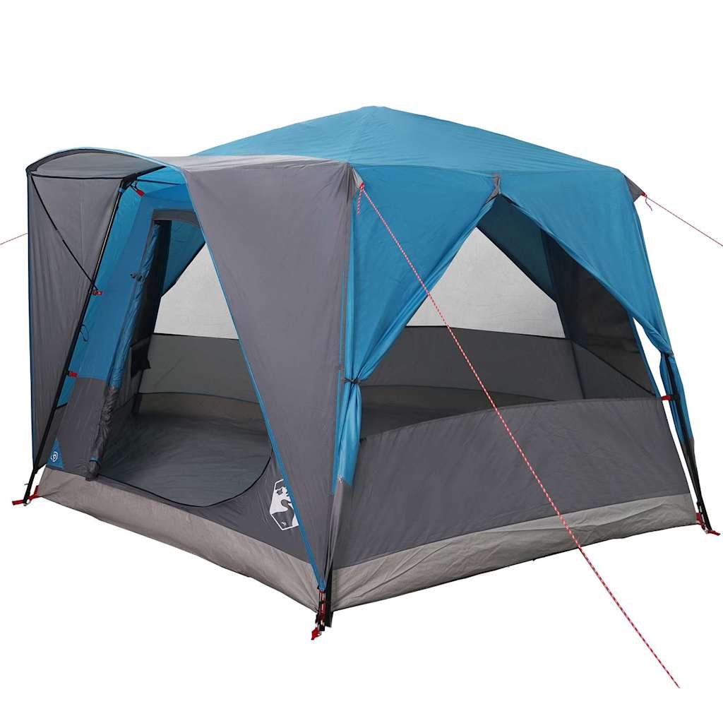 Cabine Tent 5-Persoon met dak Blauw en Grijs 333 x 317 x 194 cm is nu te koop bij PeponiXL, paradijselijk wonen!