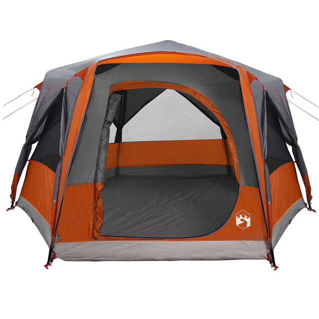 Cabine Tent 5-Persoon Grijs en Oranje 333 x 317 x 194 cm is nu te koop bij PeponiXL, paradijselijk wonen!