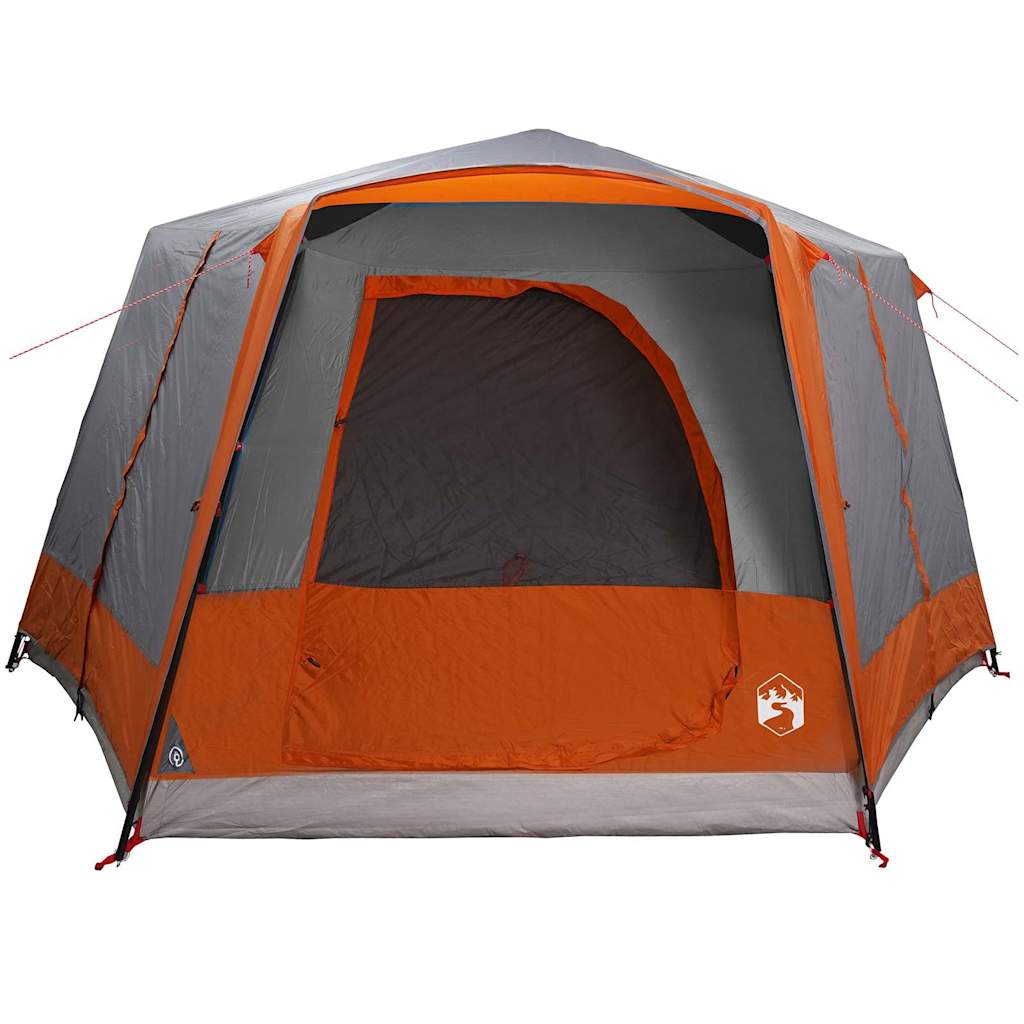 Cabine Tent 5-Persoon Grijs en Oranje 333 x 317 x 194 cm is nu te koop bij PeponiXL, paradijselijk wonen!