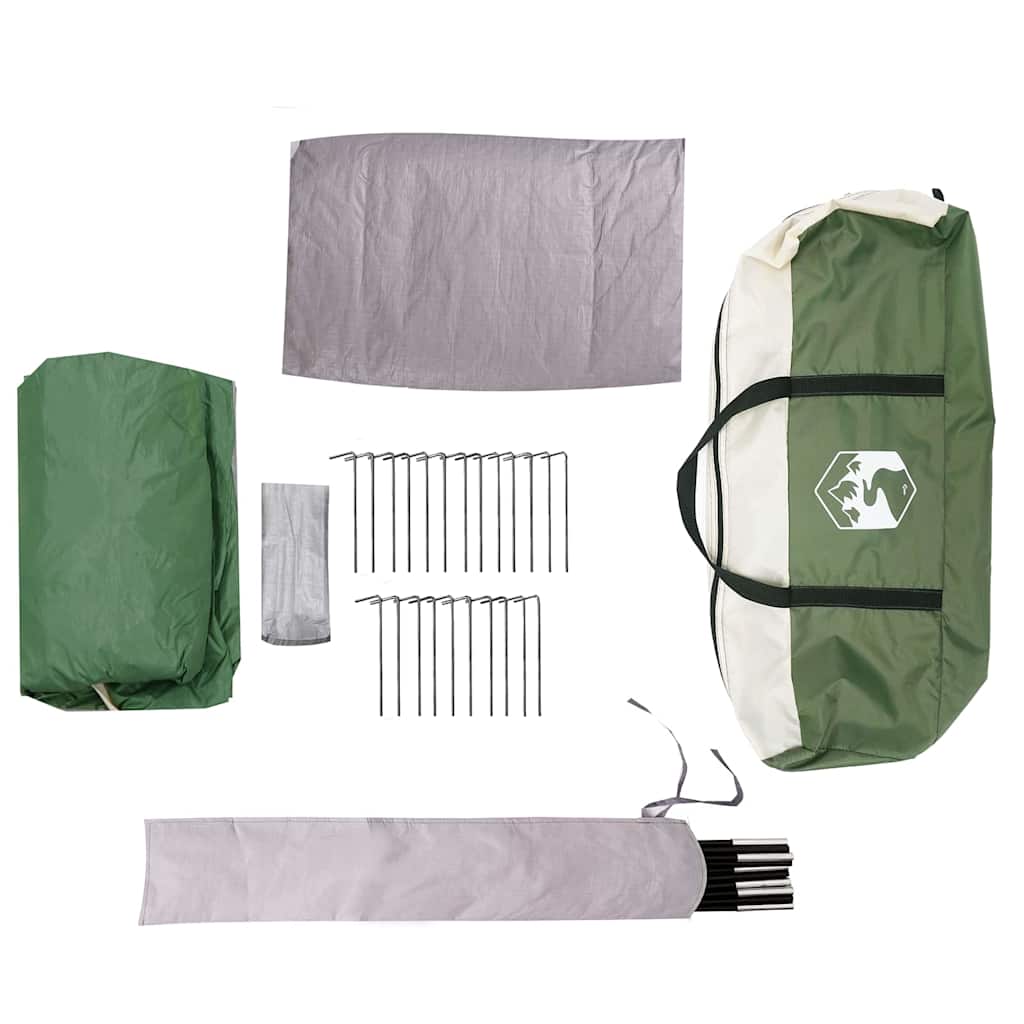 Cabine Tent 3-Persoon met dak Groen en Wit 320 x 320 x 203 cm is nu te koop bij PeponiXL, paradijselijk wonen!