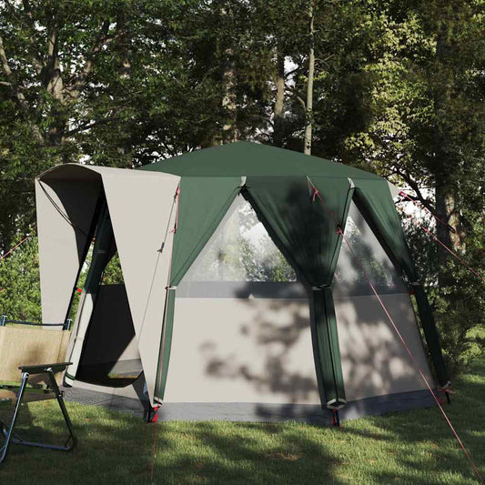 Cabine Tent 3-Persoon met dak Groen en Wit 320 x 320 x 203 cm is nu te koop bij PeponiXL, paradijselijk wonen!
