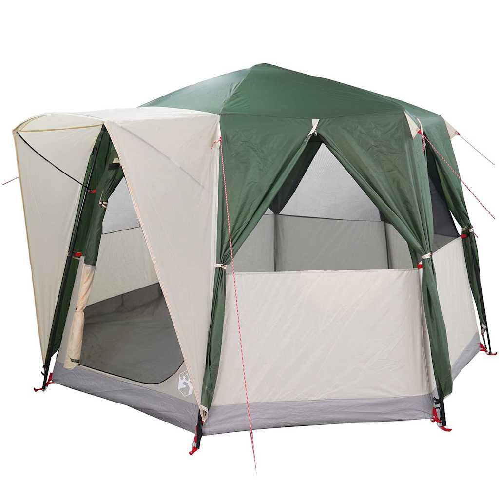 Cabine Tent 3-Persoon met dak Groen en Wit 320 x 320 x 203 cm is nu te koop bij PeponiXL, paradijselijk wonen!