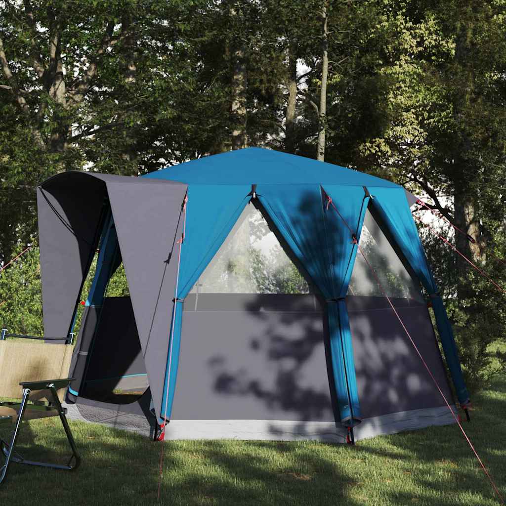 Cabine Tent 3-Persoon met dak Blauw en Grijs 320 x 320 x 203 cm is nu te koop bij PeponiXL, paradijselijk wonen!