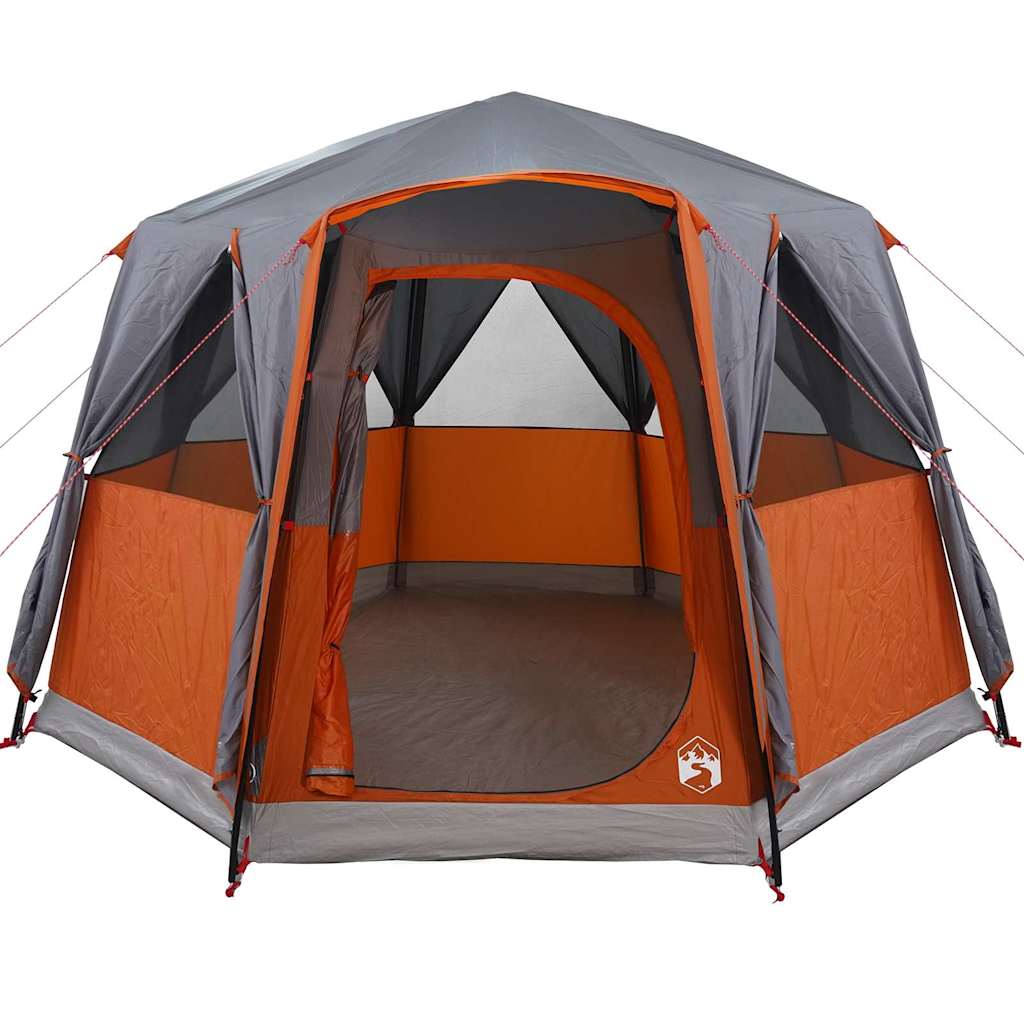 Cabine Tent 3-Persoon Grijs en Oranje 320 x 320 x 203 cm is nu te koop bij PeponiXL, paradijselijk wonen!