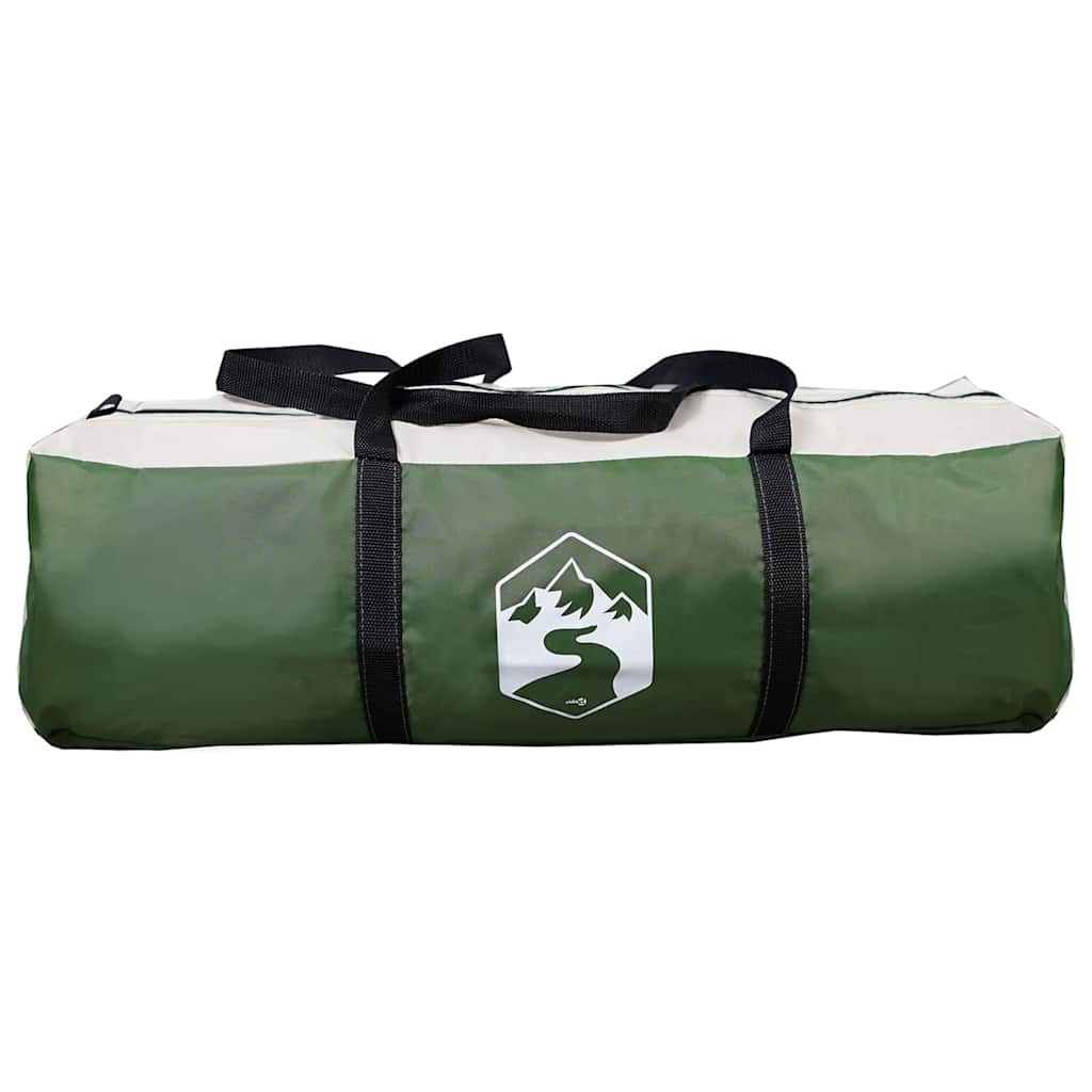 Tunnel Tent 4-Person met dak Groen en Wit 740 x 370 x 220 cm is nu te koop bij PeponiXL, paradijselijk wonen!