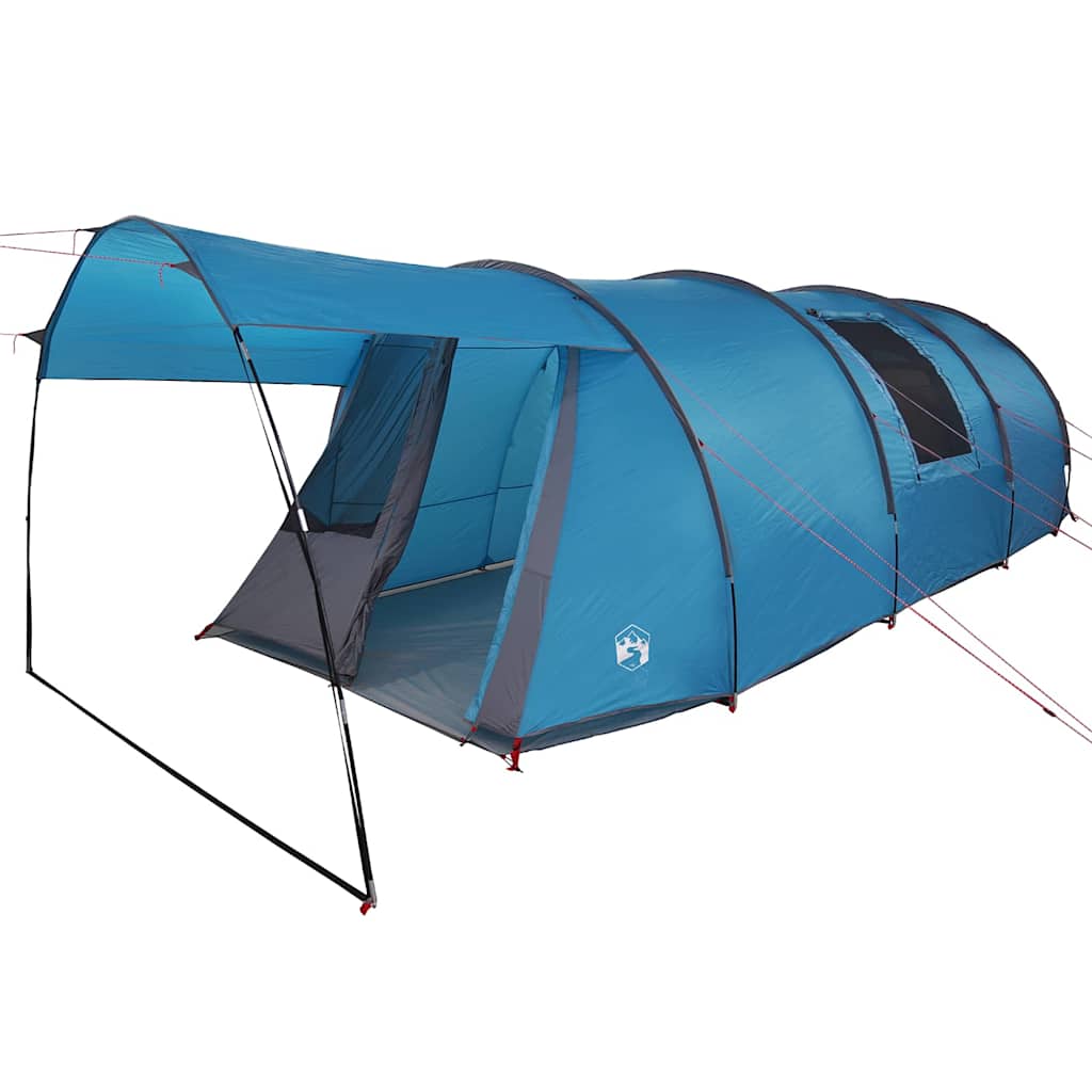 Tunnel Tent 4-Person met dak Blauw en Grijs 740 x 370 x 220 cm is nu te koop bij PeponiXL, paradijselijk wonen!