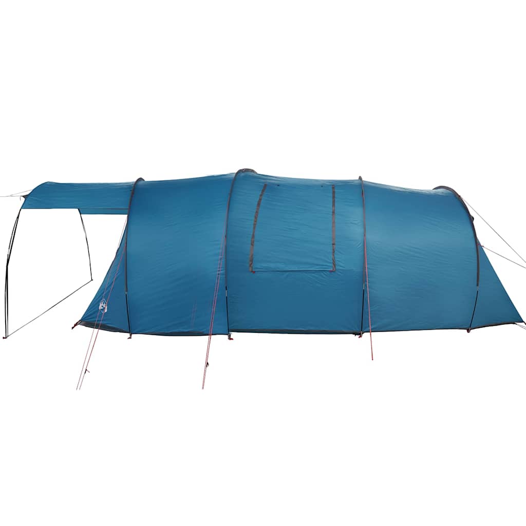 Tunnel Tent 4-Person met dak Blauw en Grijs 740 x 370 x 220 cm is nu te koop bij PeponiXL, paradijselijk wonen!