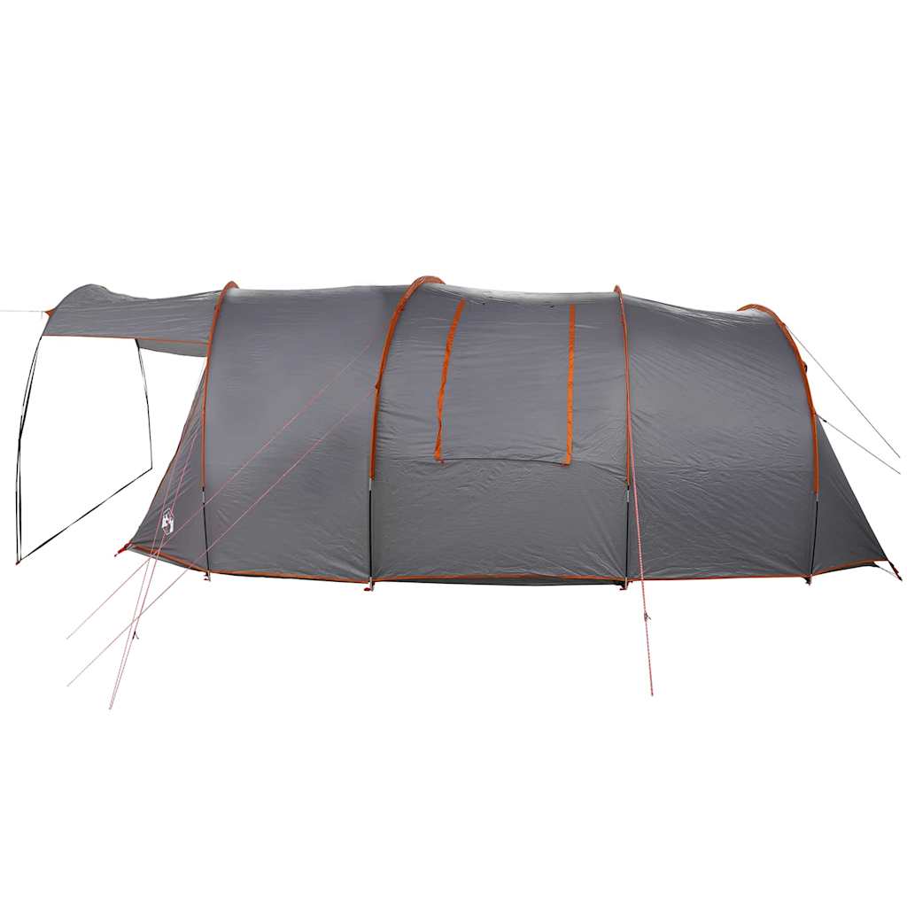 Tunnel Tent 4-Person met dak Grijs en Oranje 740 x 370 x 220 cm is nu te koop bij PeponiXL, paradijselijk wonen!