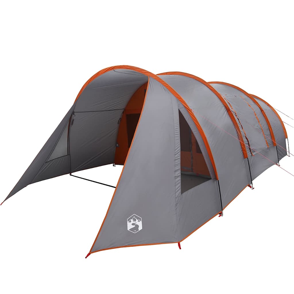 Tunnel Tent 4-Person met dak Grijs en Oranje 778 x 356 x 210 cm is nu te koop bij PeponiXL, paradijselijk wonen!
