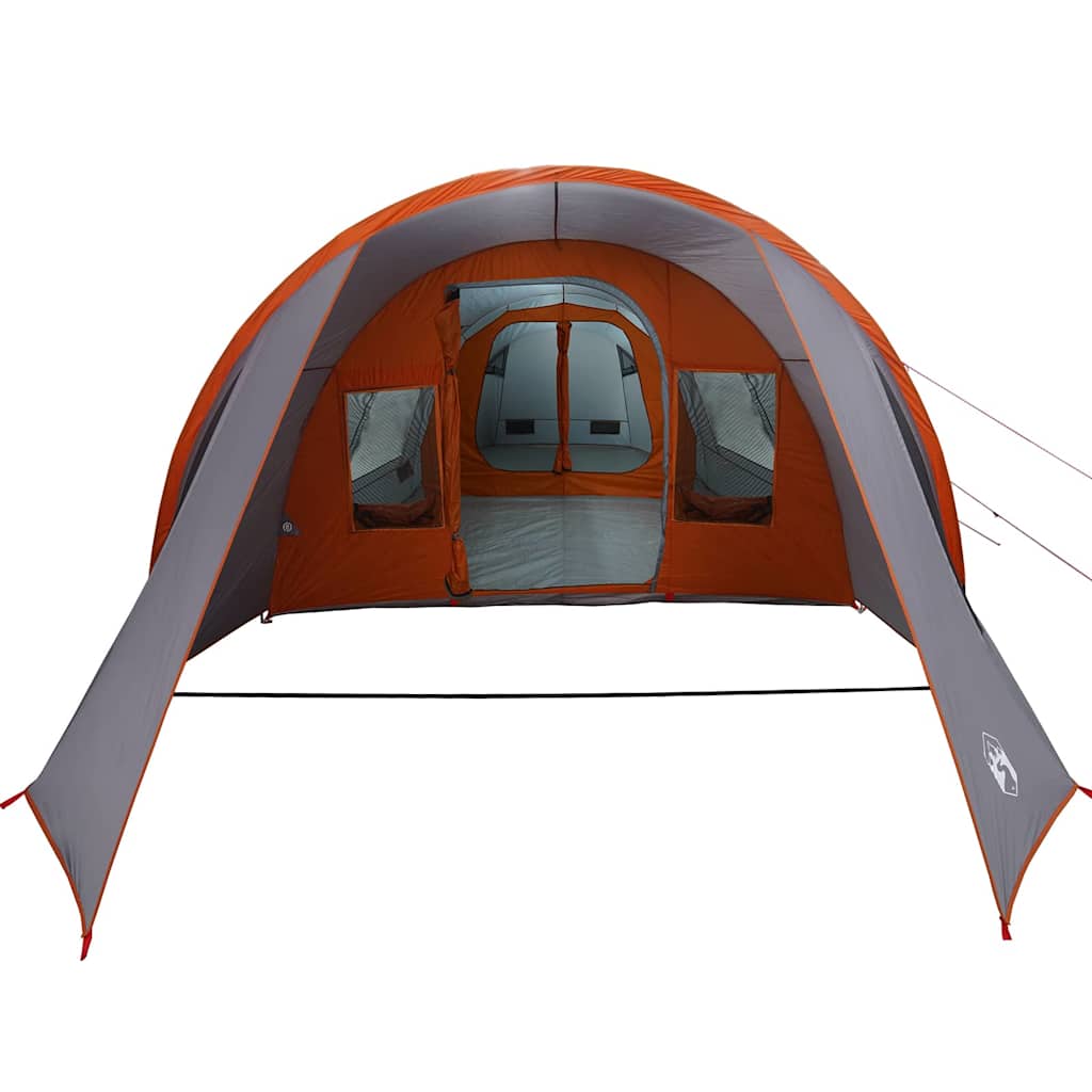 Tunnel Tent 4-Person met dak Grijs en Oranje 778 x 356 x 210 cm is nu te koop bij PeponiXL, paradijselijk wonen!