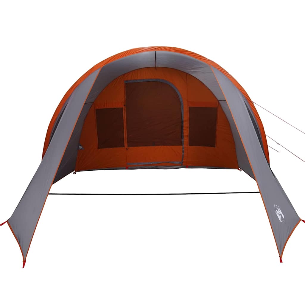 Tunnel Tent 4-Person met dak Grijs en Oranje 778 x 356 x 210 cm is nu te koop bij PeponiXL, paradijselijk wonen!
