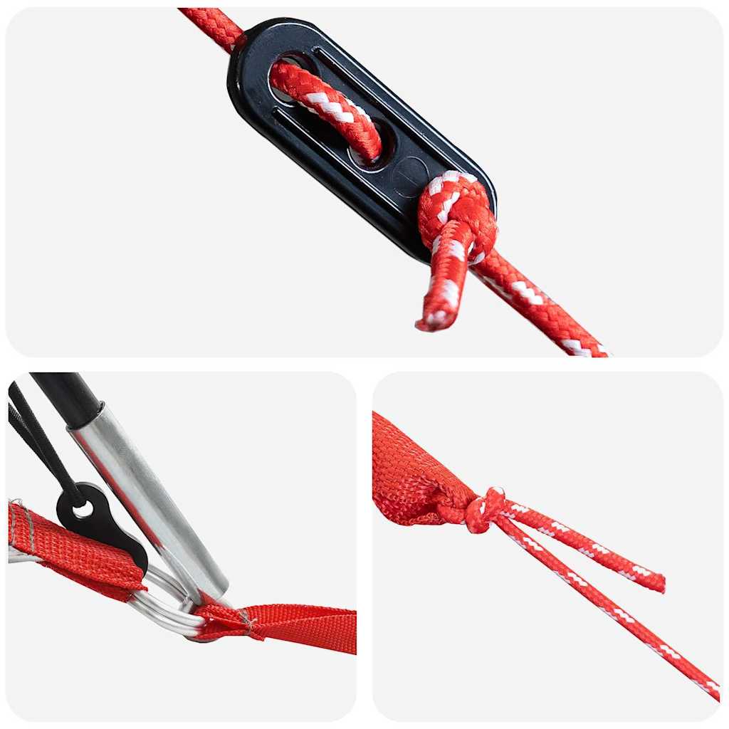 Tunnel Tent 5-Person met dak Blauw en Grijs 805 x 405 x 211 cm is nu te koop bij PeponiXL, paradijselijk wonen!