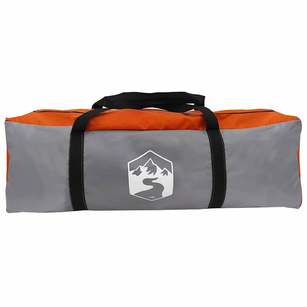 Tunnel Tent 5-Person met dak Grijs en Oranje 778 x 356 x 210 cm is nu te koop bij PeponiXL, paradijselijk wonen!