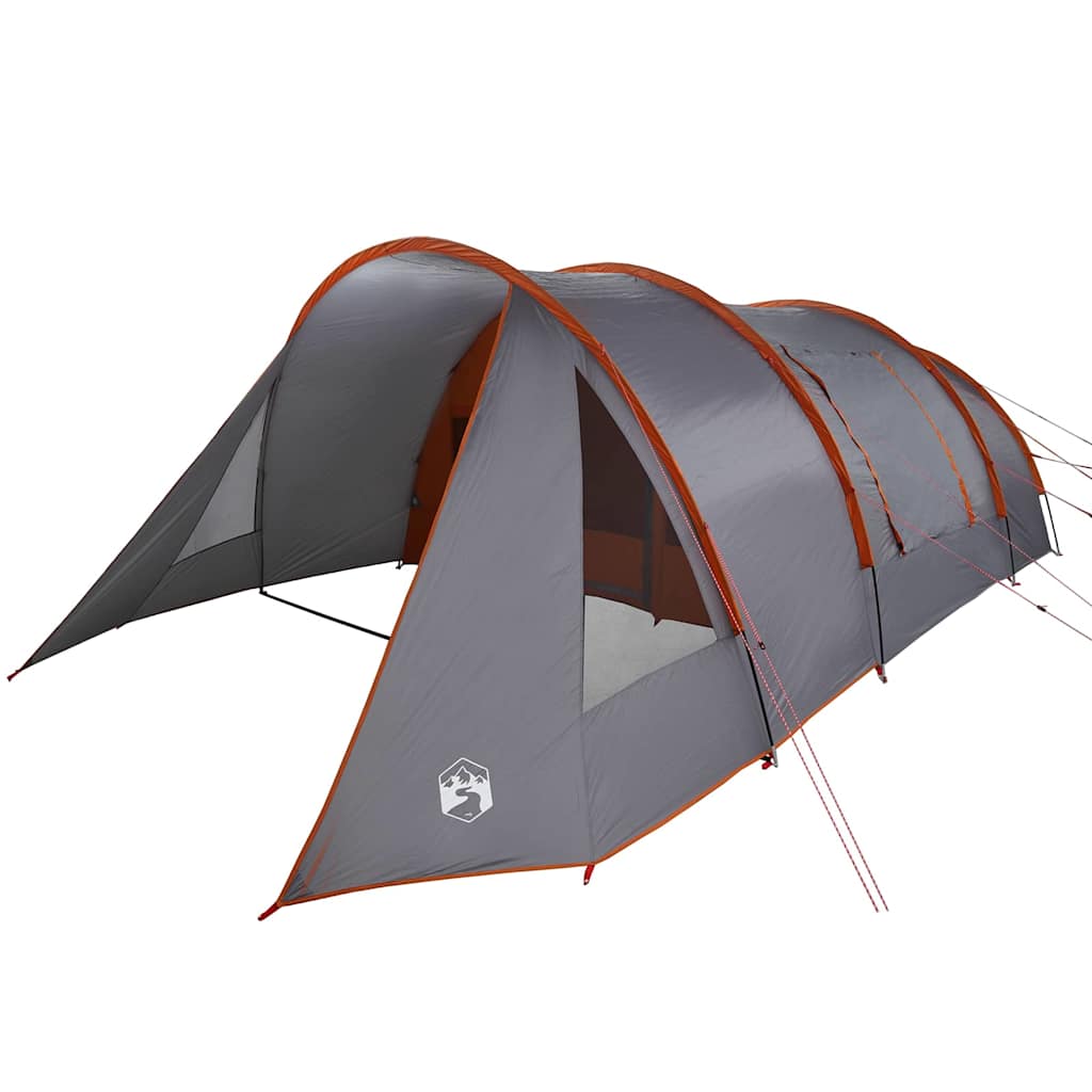 Tunnel Tent 5-Person met dak Grijs en Oranje 778 x 356 x 210 cm is nu te koop bij PeponiXL, paradijselijk wonen!