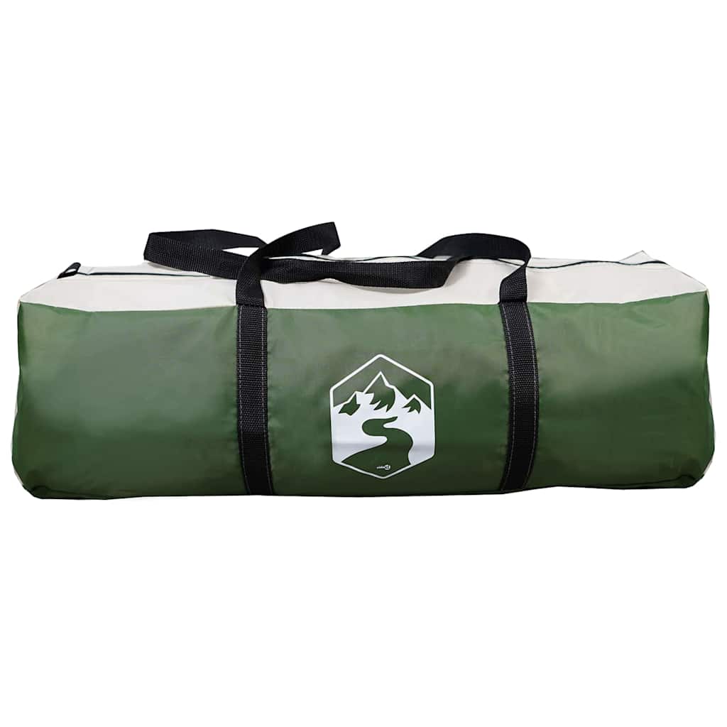Tunnel Tent 6-Persoon met dak Groen en Wit 700 x 590 x 215 cm is nu te koop bij PeponiXL, paradijselijk wonen!