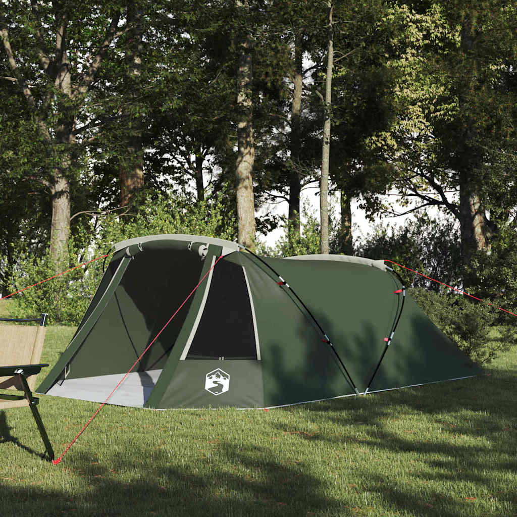 Tunnel Tent 3-Person met dak Groen en Wit 328 x 228 x 115 cm is nu te koop bij PeponiXL, paradijselijk wonen!