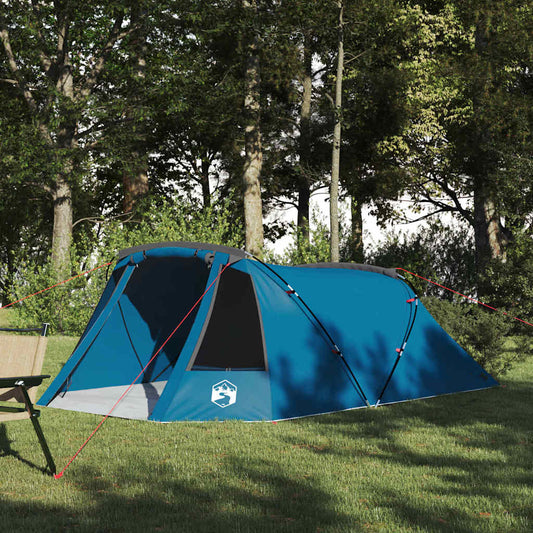 Tunnel Tent 3-Person met dak Blauw en Grijs 328 x 228 x 115 cm is nu te koop bij PeponiXL, paradijselijk wonen!