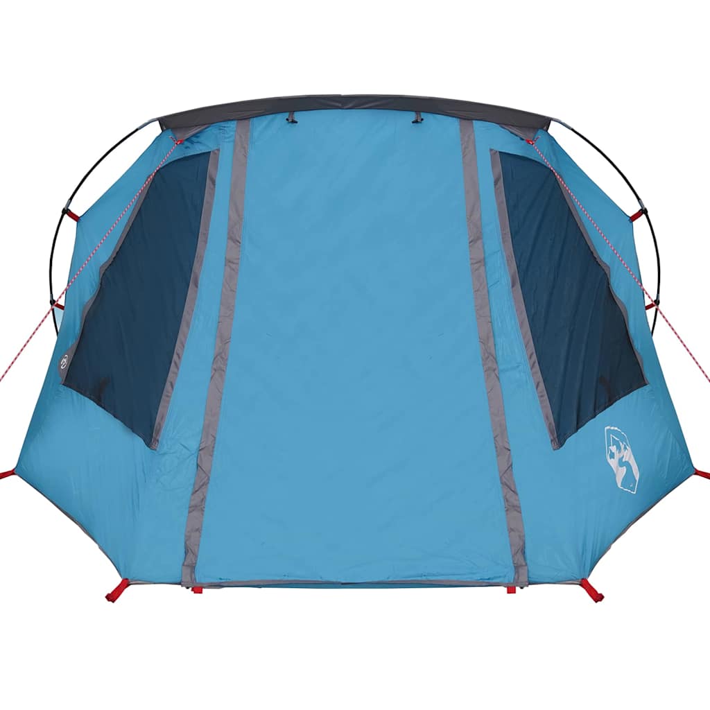 Tunnel Tent 3-Person met dak Blauw en Grijs 328 x 228 x 115 cm is nu te koop bij PeponiXL, paradijselijk wonen!