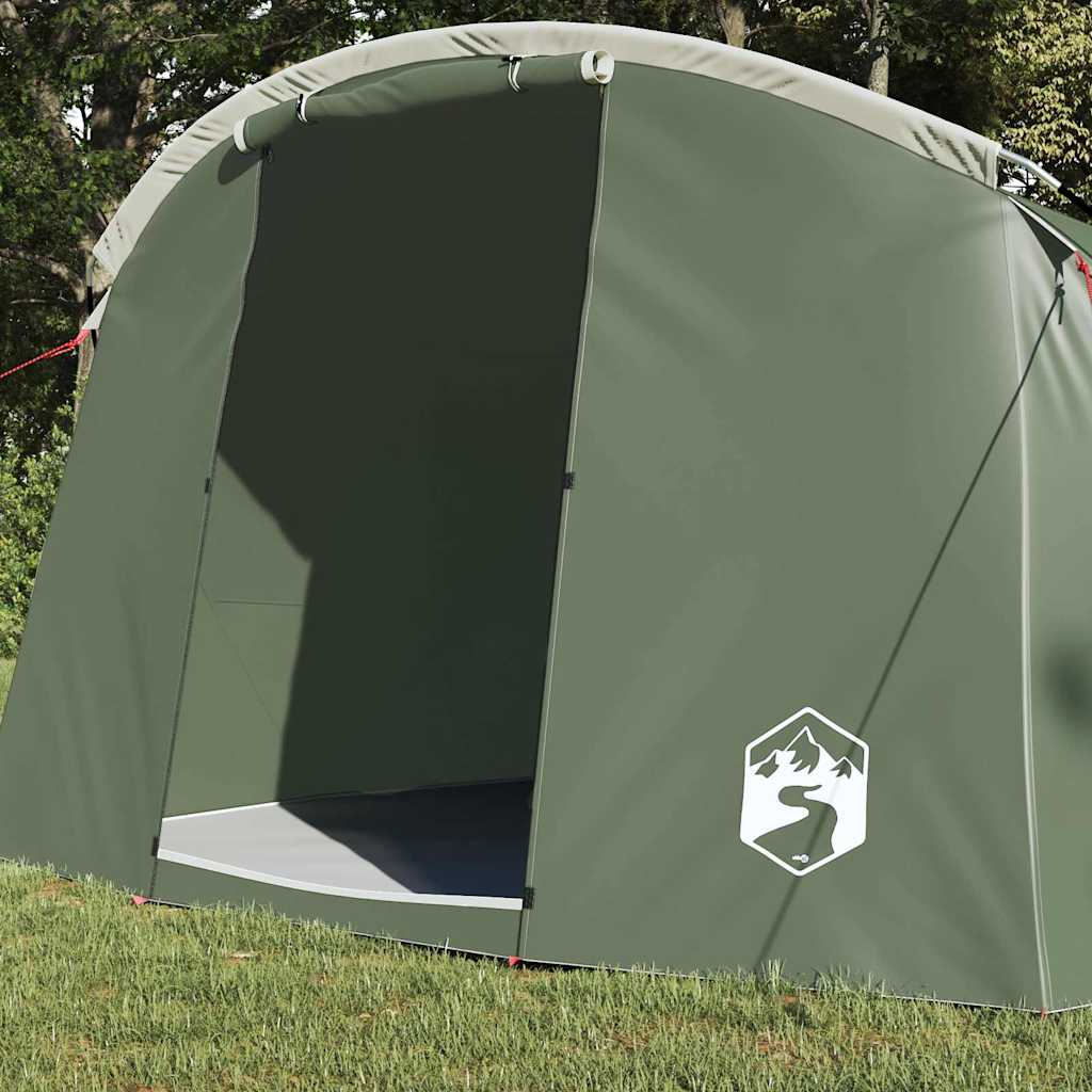 Tunnel Tent 4-Person met dak Groen en Wit 318 x 275 x 140 cm is nu te koop bij PeponiXL, paradijselijk wonen!