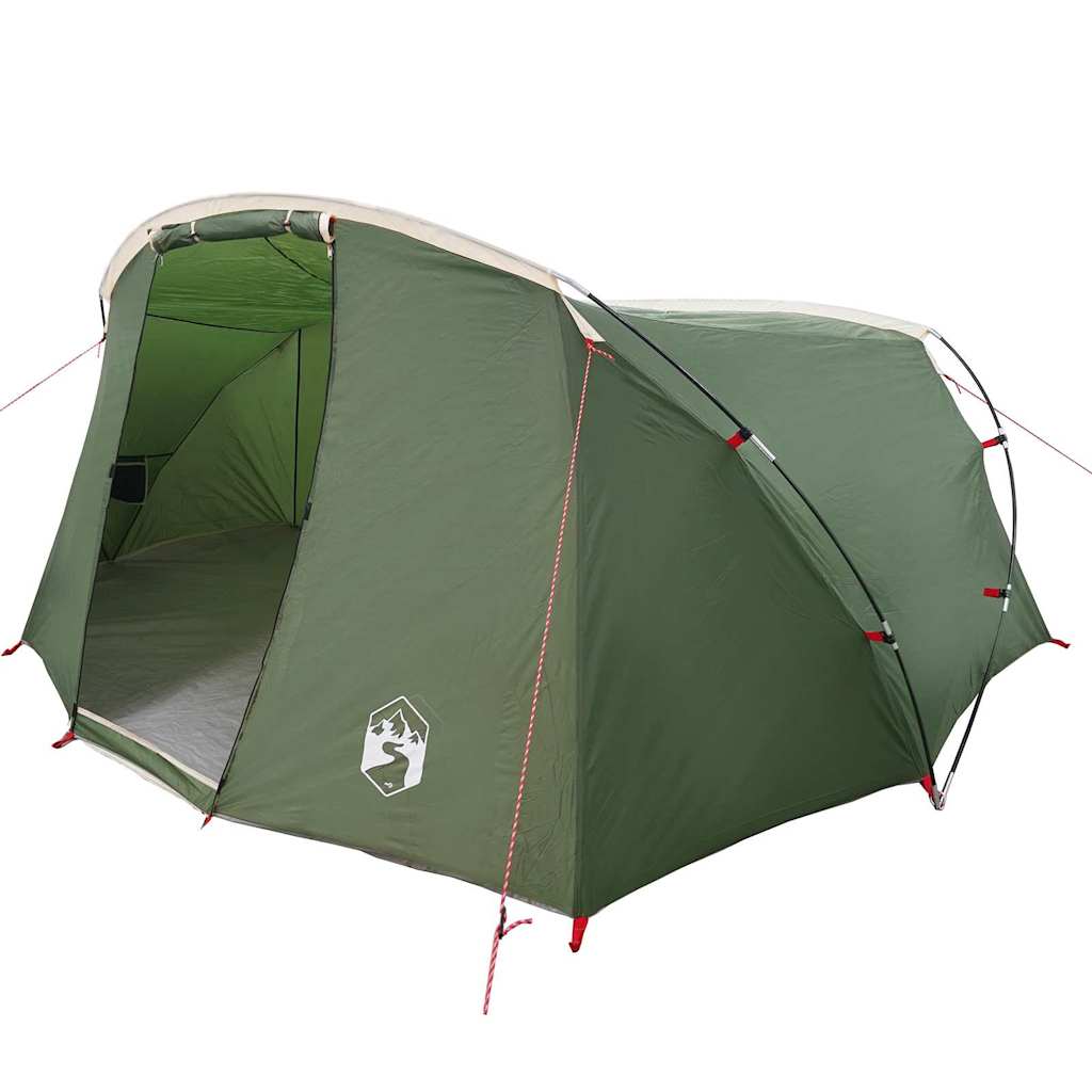 Tunnel Tent 4-Person met dak Groen en Wit 318 x 275 x 140 cm is nu te koop bij PeponiXL, paradijselijk wonen!