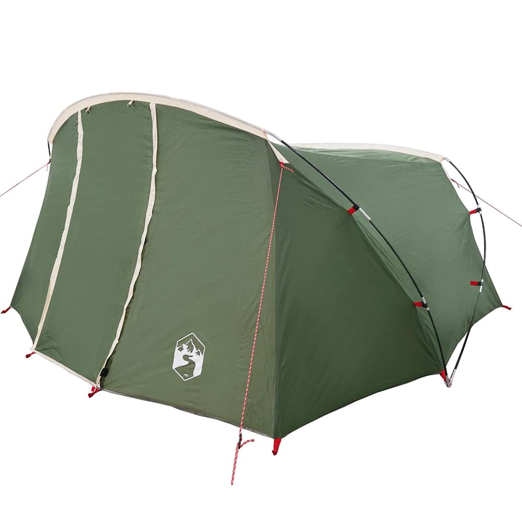 Tunnel Tent 4-Person met dak Groen en Wit 318 x 275 x 140 cm is nu te koop bij PeponiXL, paradijselijk wonen!