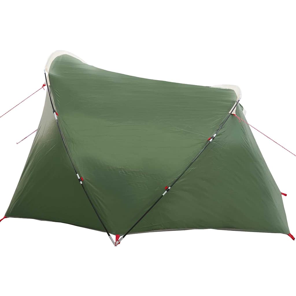 Tunnel Tent 4-Person met dak Groen en Wit 318 x 275 x 140 cm is nu te koop bij PeponiXL, paradijselijk wonen!