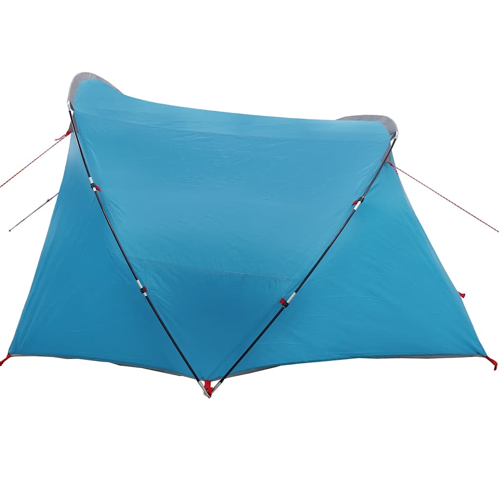 Tunnel Tent 4-Person met dak Blauw en Grijs 318 x 275 x 140 cm is nu te koop bij PeponiXL, paradijselijk wonen!