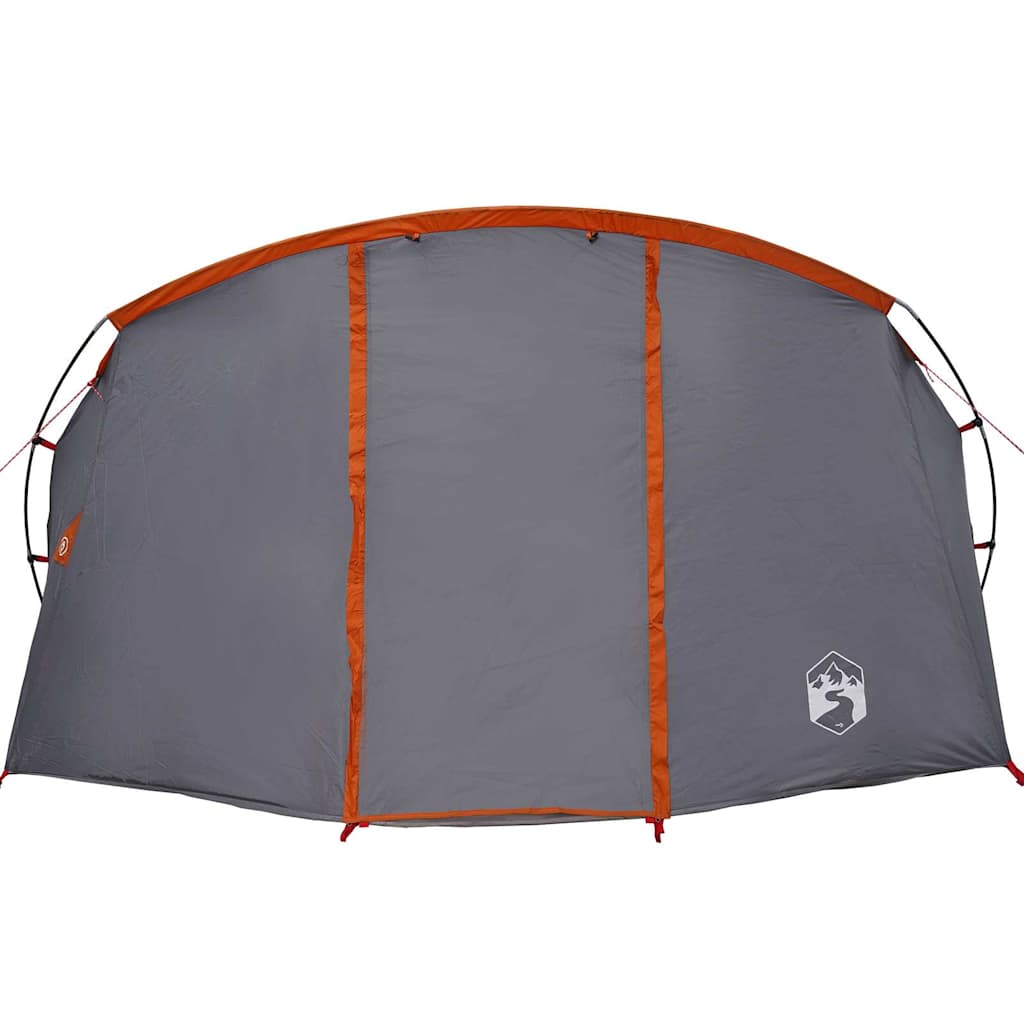 Tunnel Tent 4-Person met dak Grijs en Oranje 318 x 275 x 140 cm is nu te koop bij PeponiXL, paradijselijk wonen!