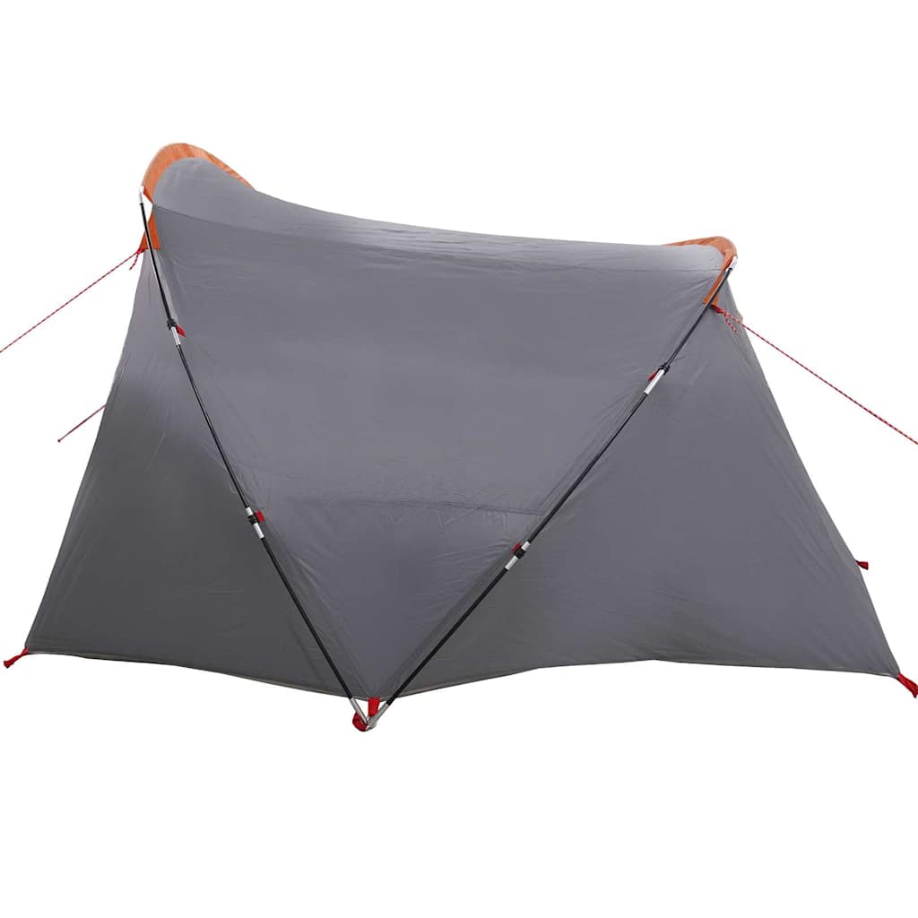 Tunnel Tent 4-Person met dak Grijs en Oranje 318 x 275 x 140 cm is nu te koop bij PeponiXL, paradijselijk wonen!