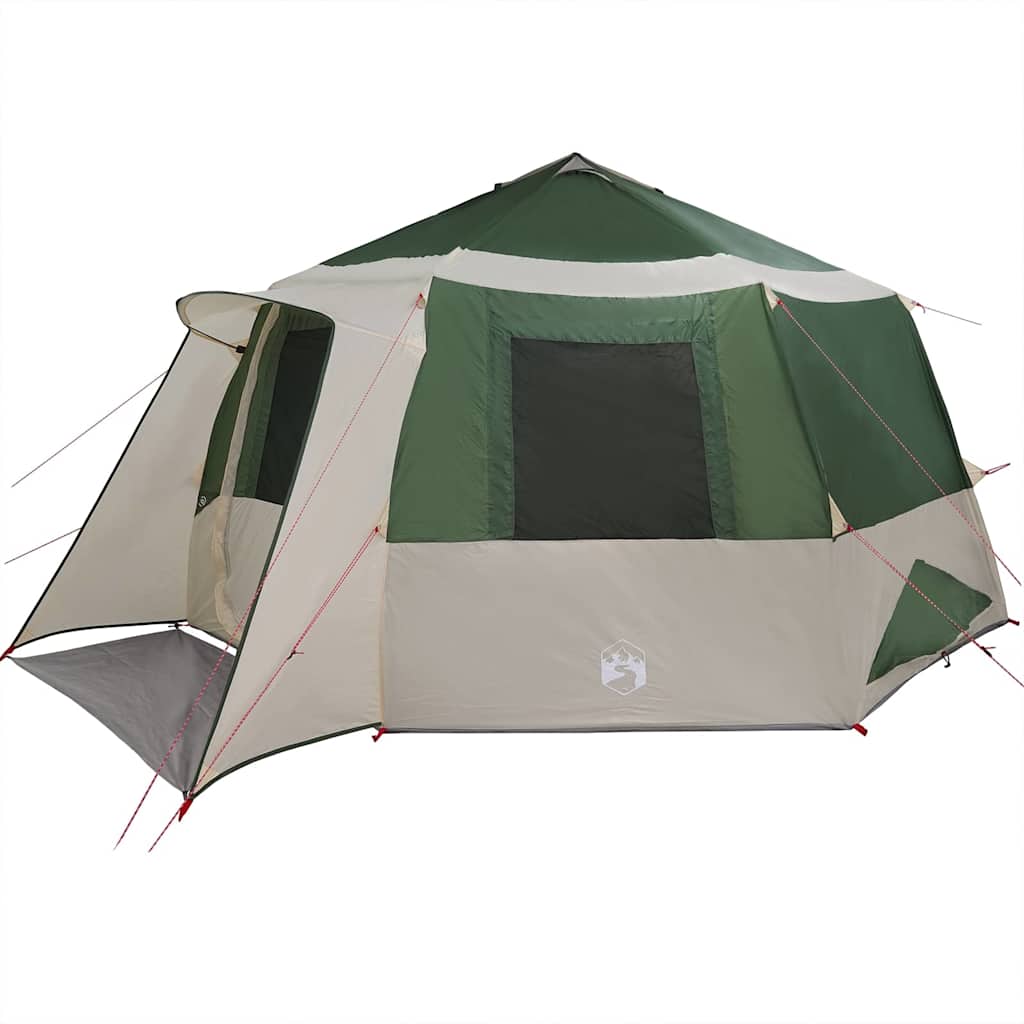 Cabin Tent 12-Person met dak Groen en Grijs 500 x 500 x 294 cm is nu te koop bij PeponiXL, paradijselijk wonen!