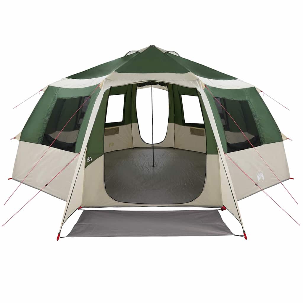 Cabin Tent 12-Person met dak Groen en Grijs 500 x 500 x 294 cm is nu te koop bij PeponiXL, paradijselijk wonen!