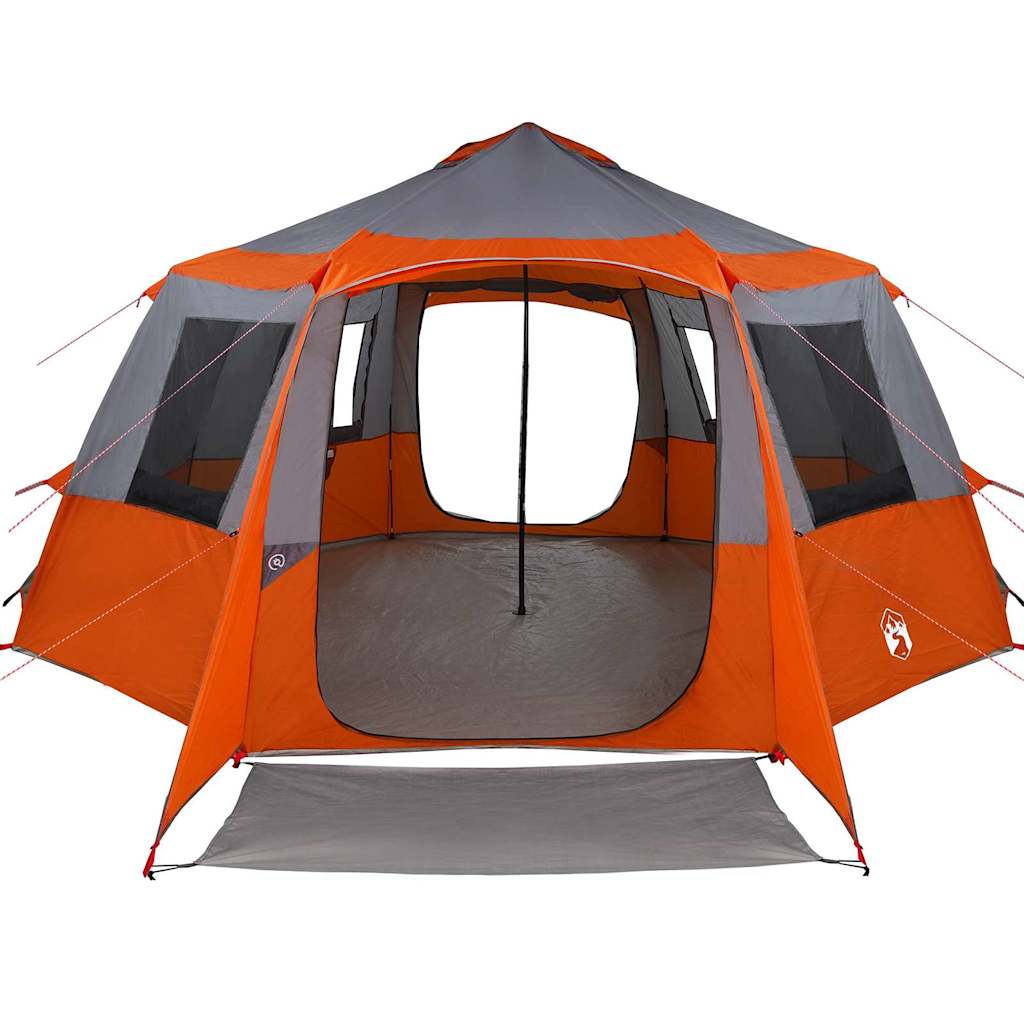Cabin Tent 12-Person met dak Grijs en Oranje 500 x 500 x 294 cm is nu te koop bij PeponiXL, paradijselijk wonen!