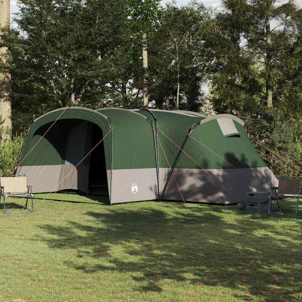 Familietent voor 12 Personen Groen en Wit 760 x 645 x 230 cm is nu te koop bij PeponiXL, paradijselijk wonen!