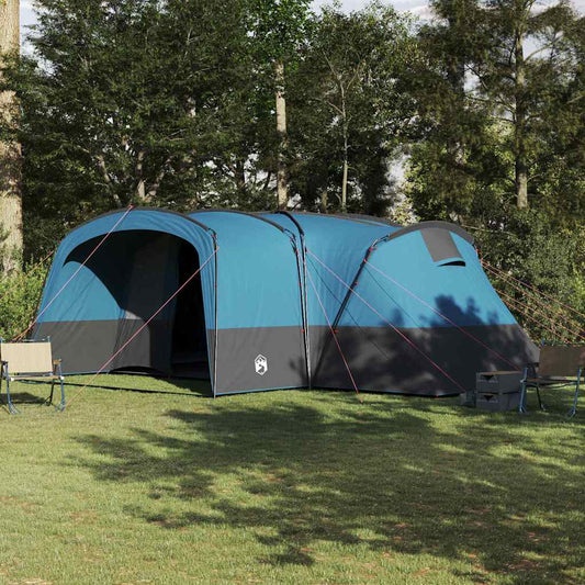 Familietent voor 12 Personen Blauw en Grijs 760 x 645 x 230 cm is nu te koop bij PeponiXL, paradijselijk wonen!