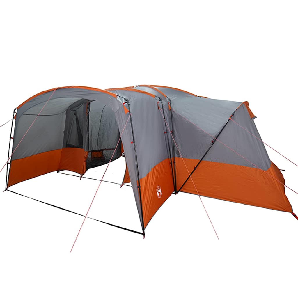 Familietent voor 12 Personen Grijs en Oranje 760 x 645 x 230 cm is nu te koop bij PeponiXL, paradijselijk wonen!