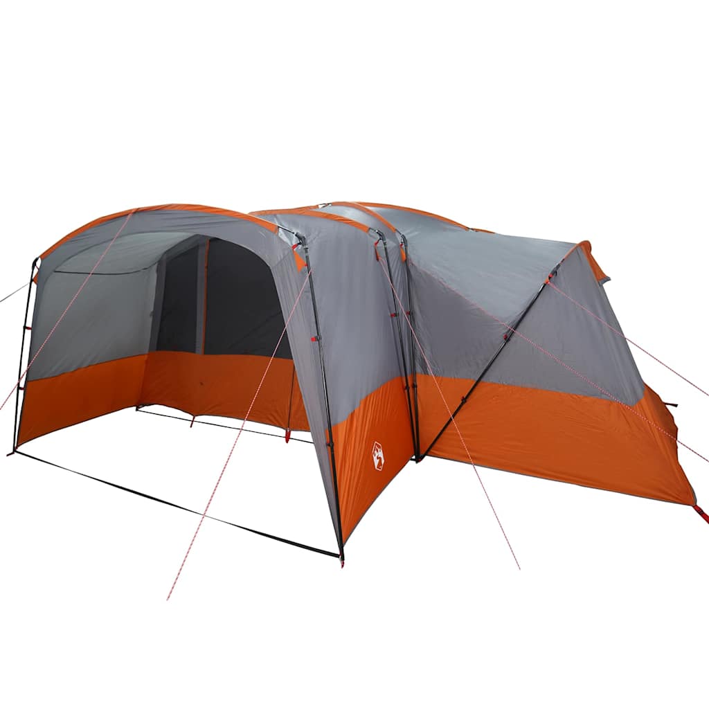 Familietent voor 12 Personen Grijs en Oranje 760 x 645 x 230 cm is nu te koop bij PeponiXL, paradijselijk wonen!
