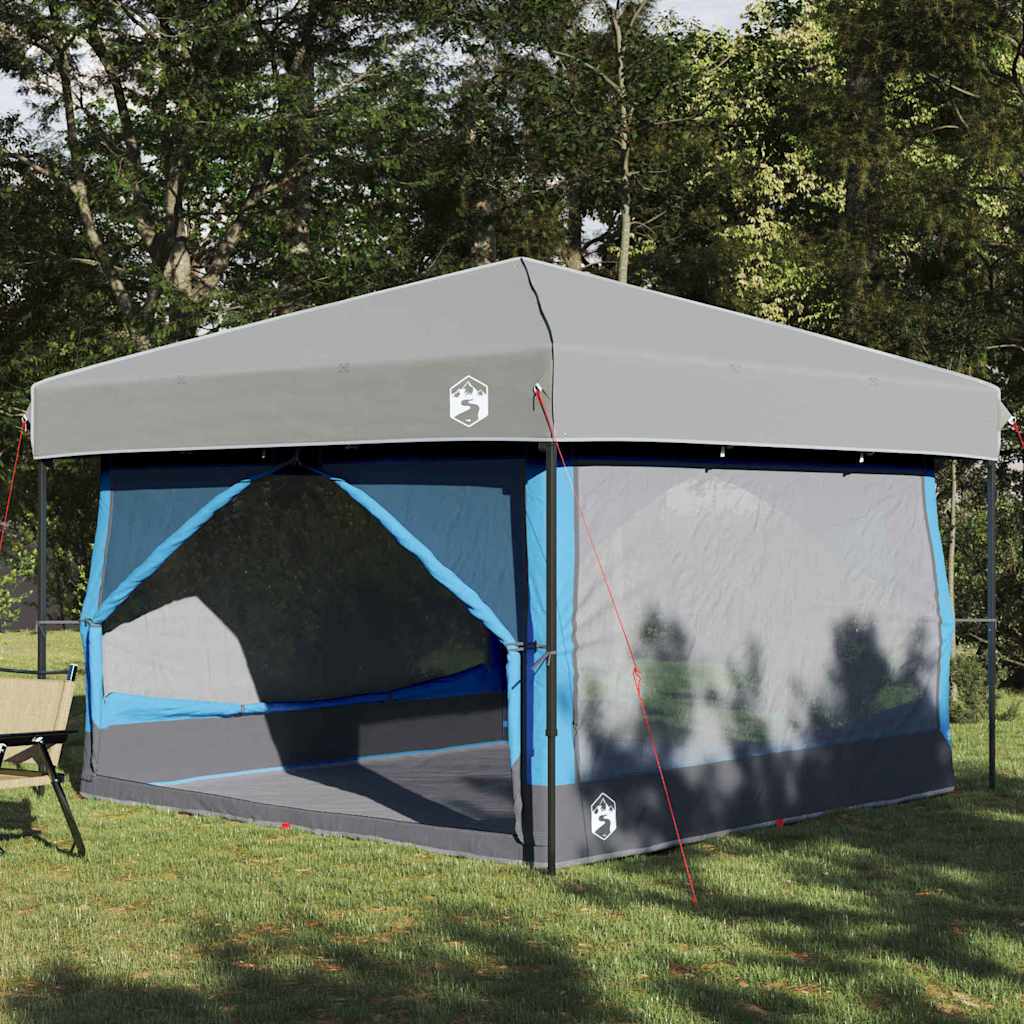Binnen tent voor 7 Personen Blauw en Grijs 300 x 300 x 250 cm is nu te koop bij PeponiXL, paradijselijk wonen!