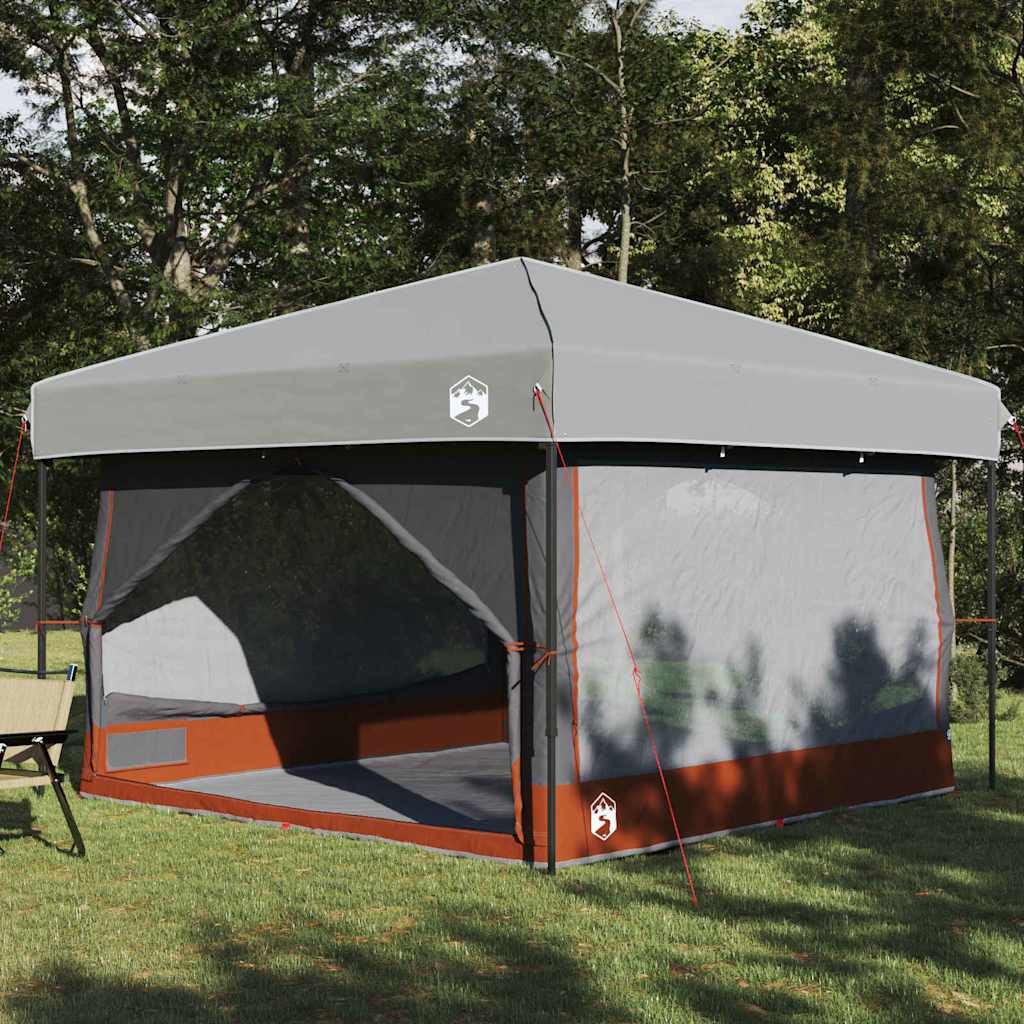 Binnen tent voor 7 Personen Grijs en Oranje 300 x 300 x 250 cm is nu te koop bij PeponiXL, paradijselijk wonen!