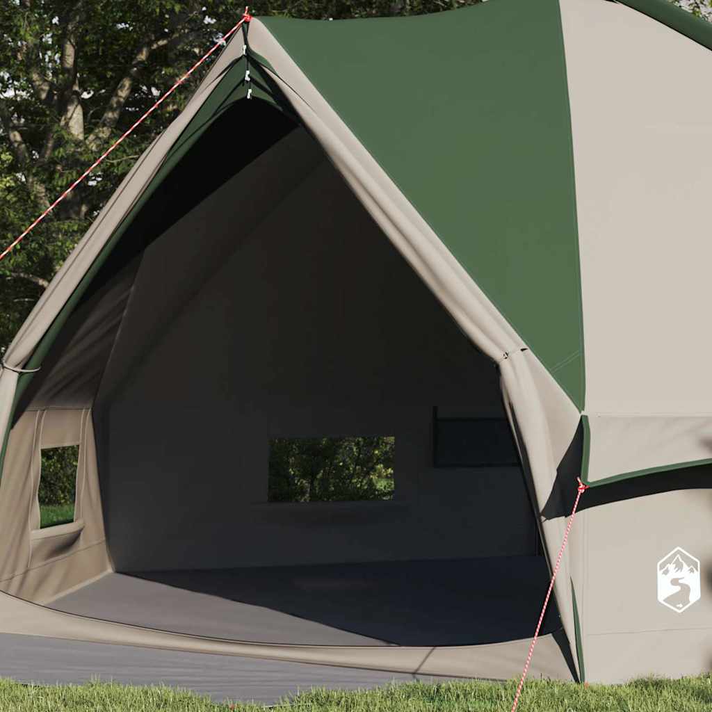 Teepee Tent voor 10 Personen Groen en Wit 567 x 470 x 242 cm is nu te koop bij PeponiXL, paradijselijk wonen!