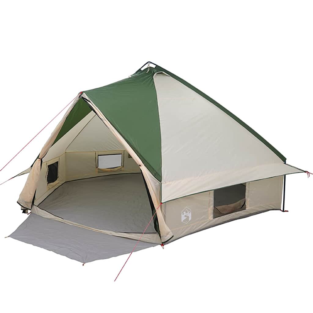 Teepee Tent voor 10 Personen Groen en Wit 567 x 470 x 242 cm is nu te koop bij PeponiXL, paradijselijk wonen!