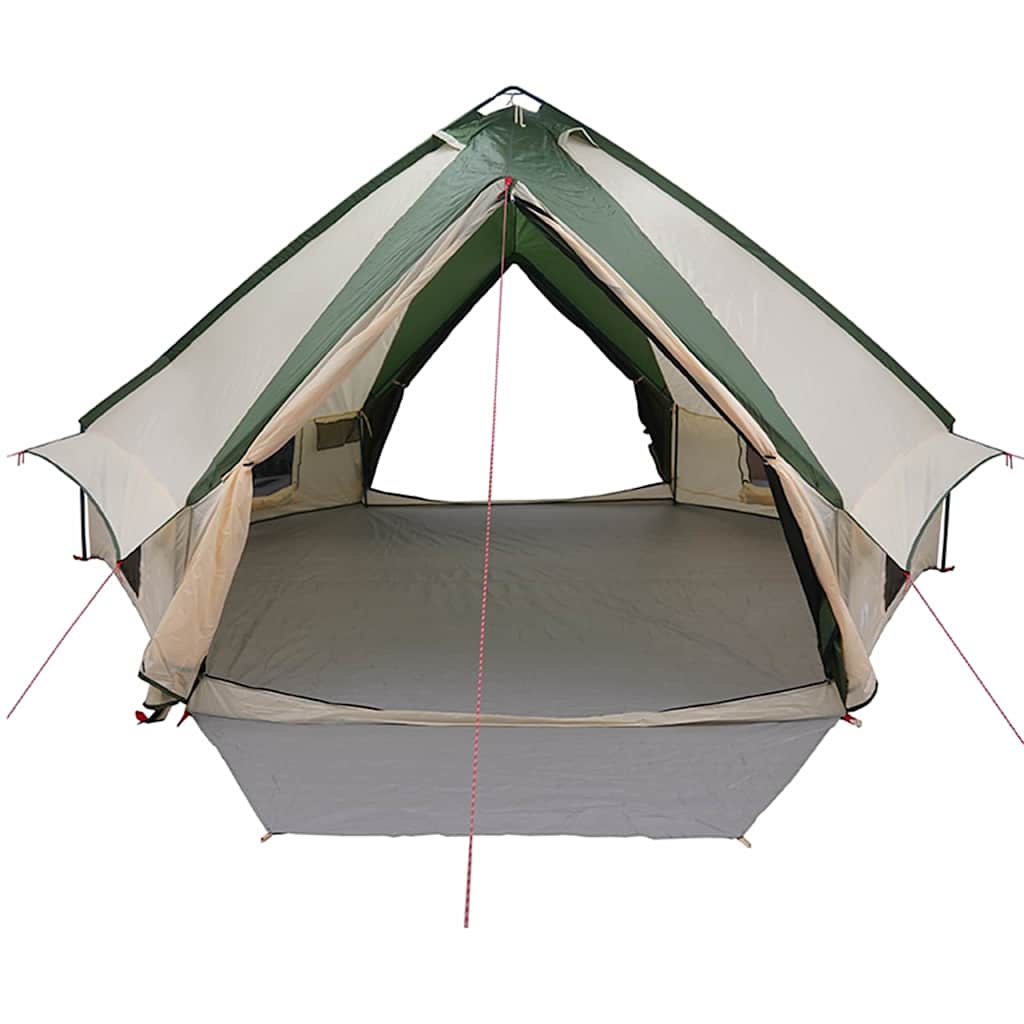 Teepee Tent voor 10 Personen Groen en Wit 567 x 470 x 242 cm is nu te koop bij PeponiXL, paradijselijk wonen!
