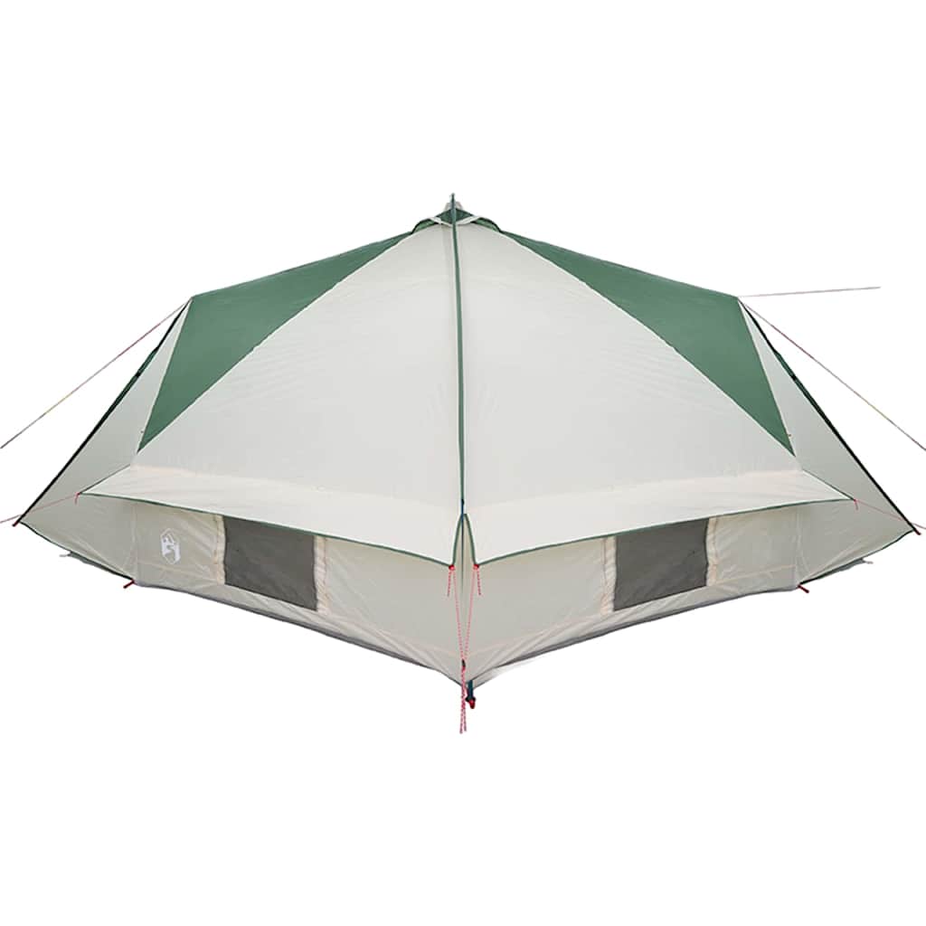 Teepee Tent voor 10 Personen Groen en Wit 567 x 470 x 242 cm is nu te koop bij PeponiXL, paradijselijk wonen!